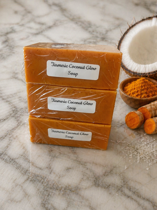Turmeric coconut glow soap